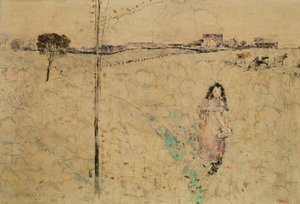 فتاة في مرج ، 1892 بواسطة جون كوينتون برينجل